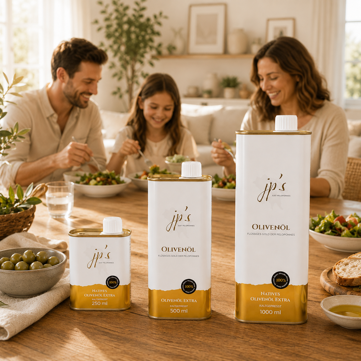 jp's Olivenöl – Familien Paket