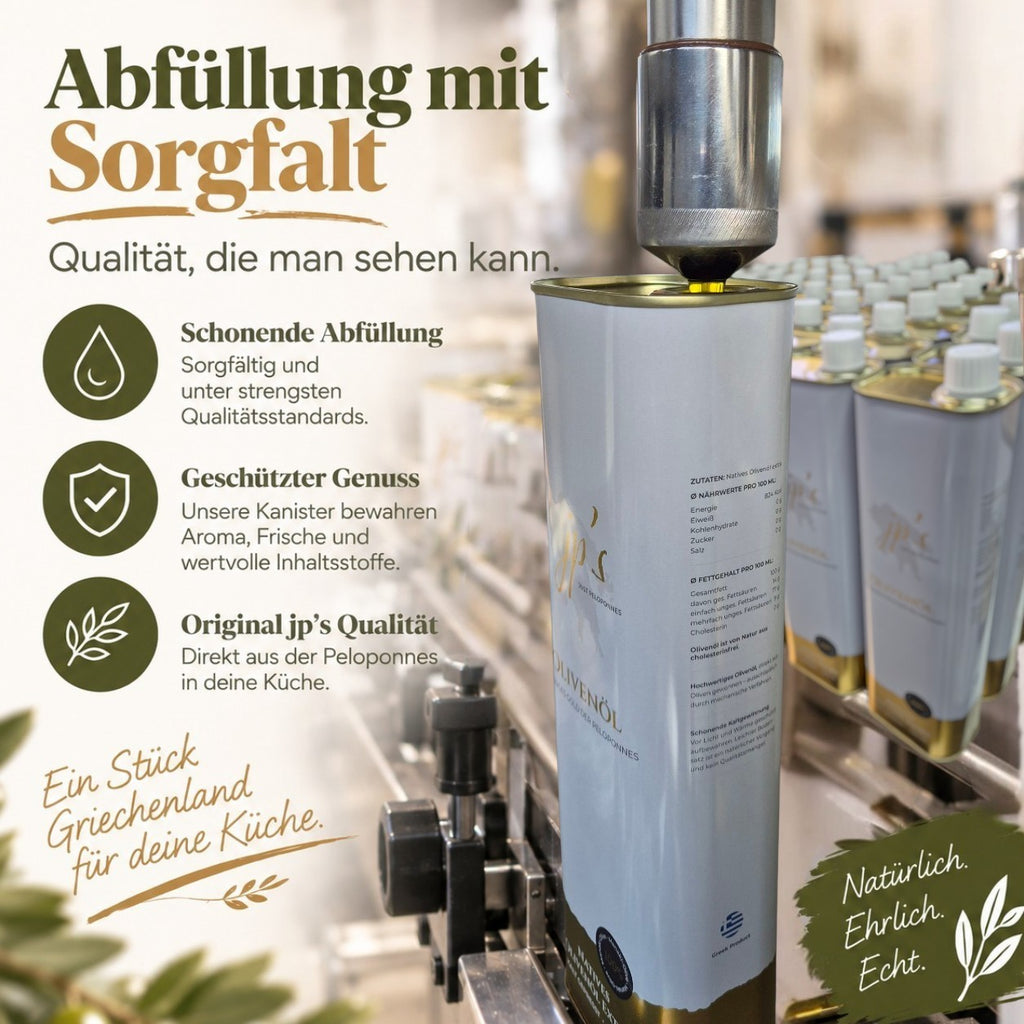 jp's Olivenöl – Familien Paket
